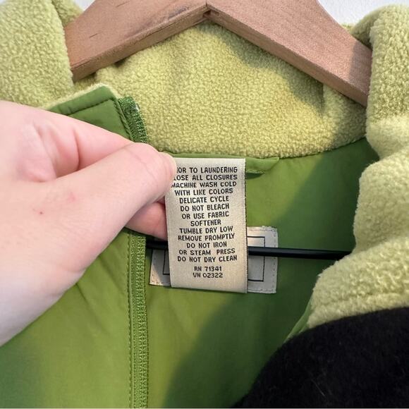 Vintage LL Bean Green Vest Jacket Large - Picture 12 of 13